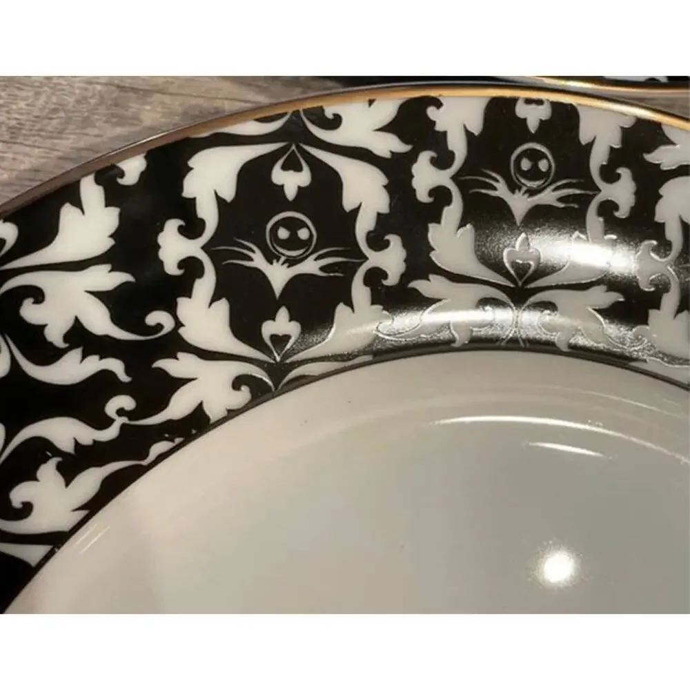 4 Nightmare Before Christmas Jack Skellington Halloween Lunch Salad Plates‎ 8